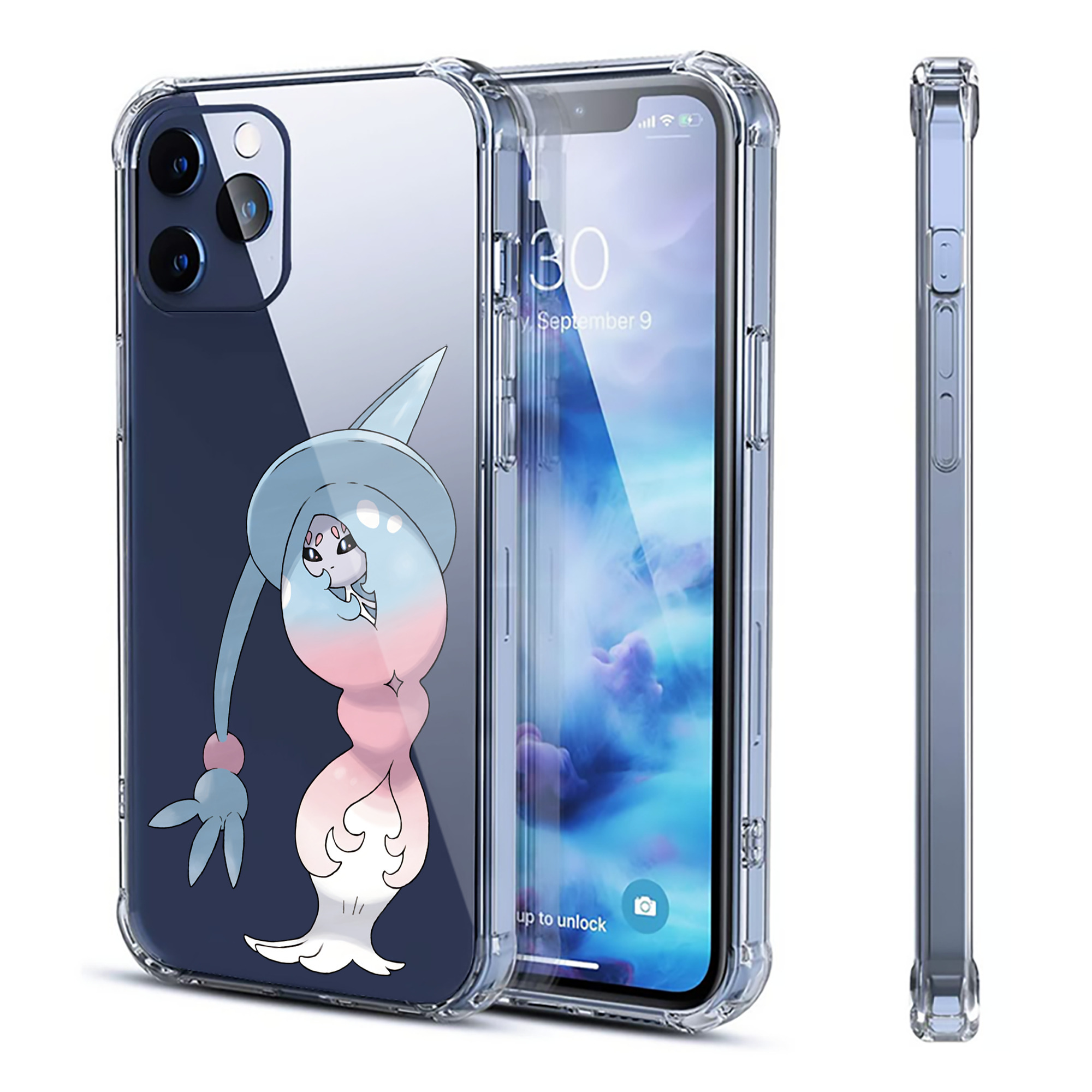 （画像用） ポケットモンスター Pokémon 【iPhone 12シリーズ対応】透明スマホケース（クリアソフトケース）